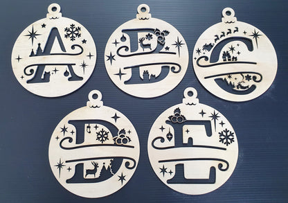 Timber Christmas Bauble Ornament