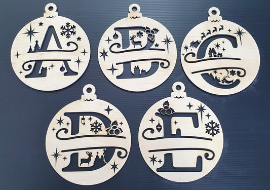 Timber Christmas Bauble Ornament