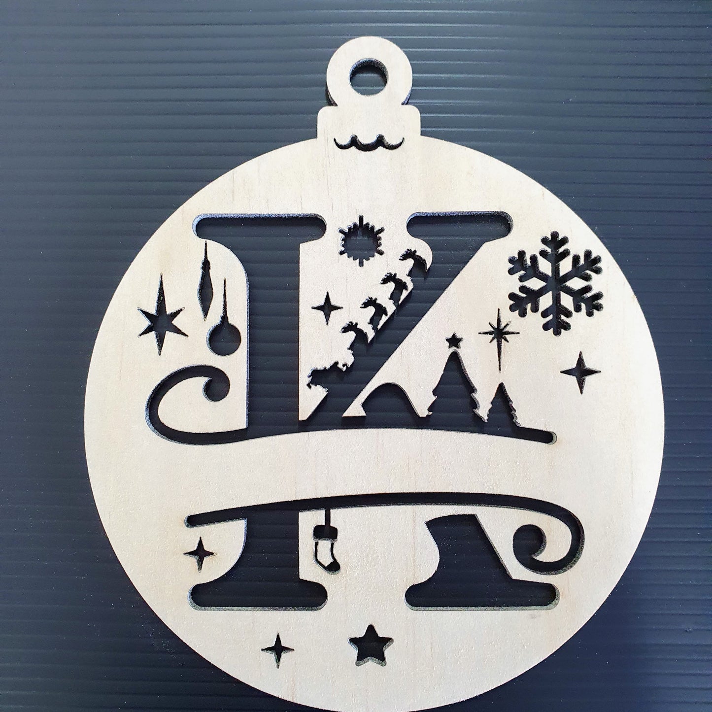 Timber Christmas Bauble Ornament