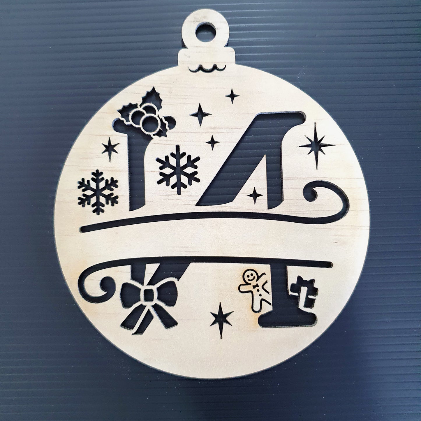 Timber Christmas Bauble Ornament