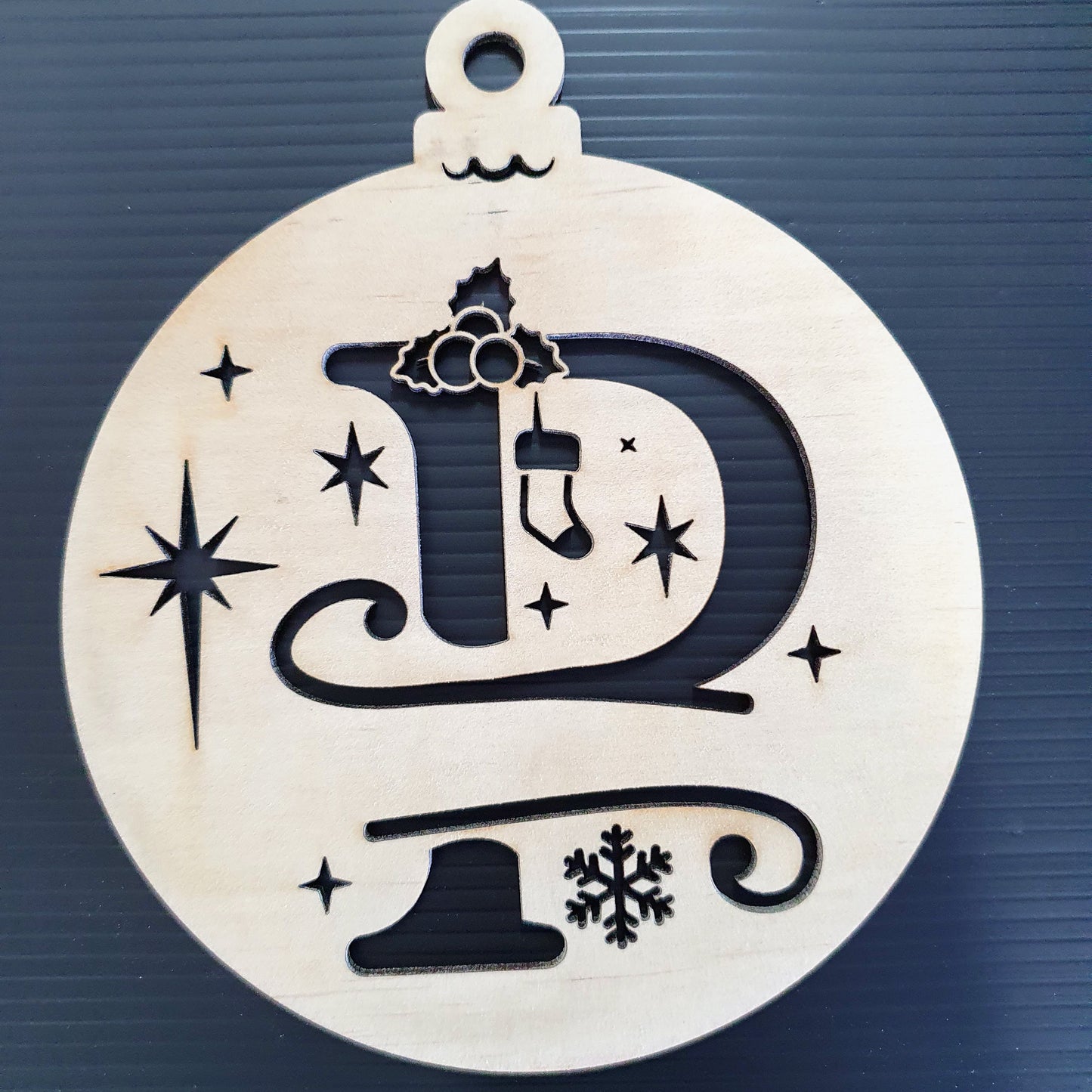 Timber Christmas Bauble Ornament