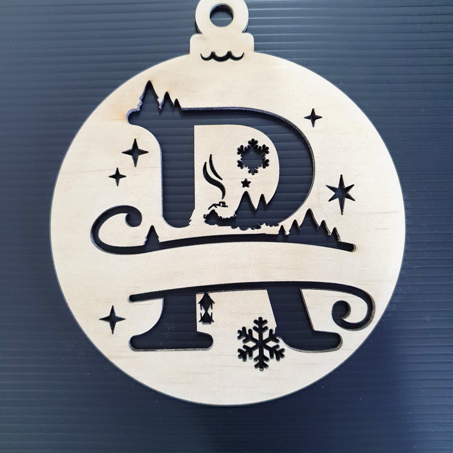 Timber Christmas Bauble Ornament
