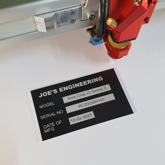 Laser Engraved Metal Tags and Nameplates