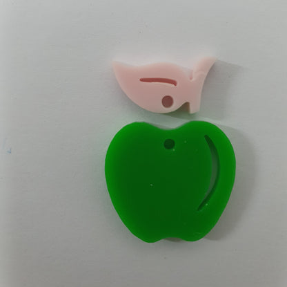 ED020 2pc 21mm Dangle Blank with 14mm Topper Blank - sold as pairs - cut to order