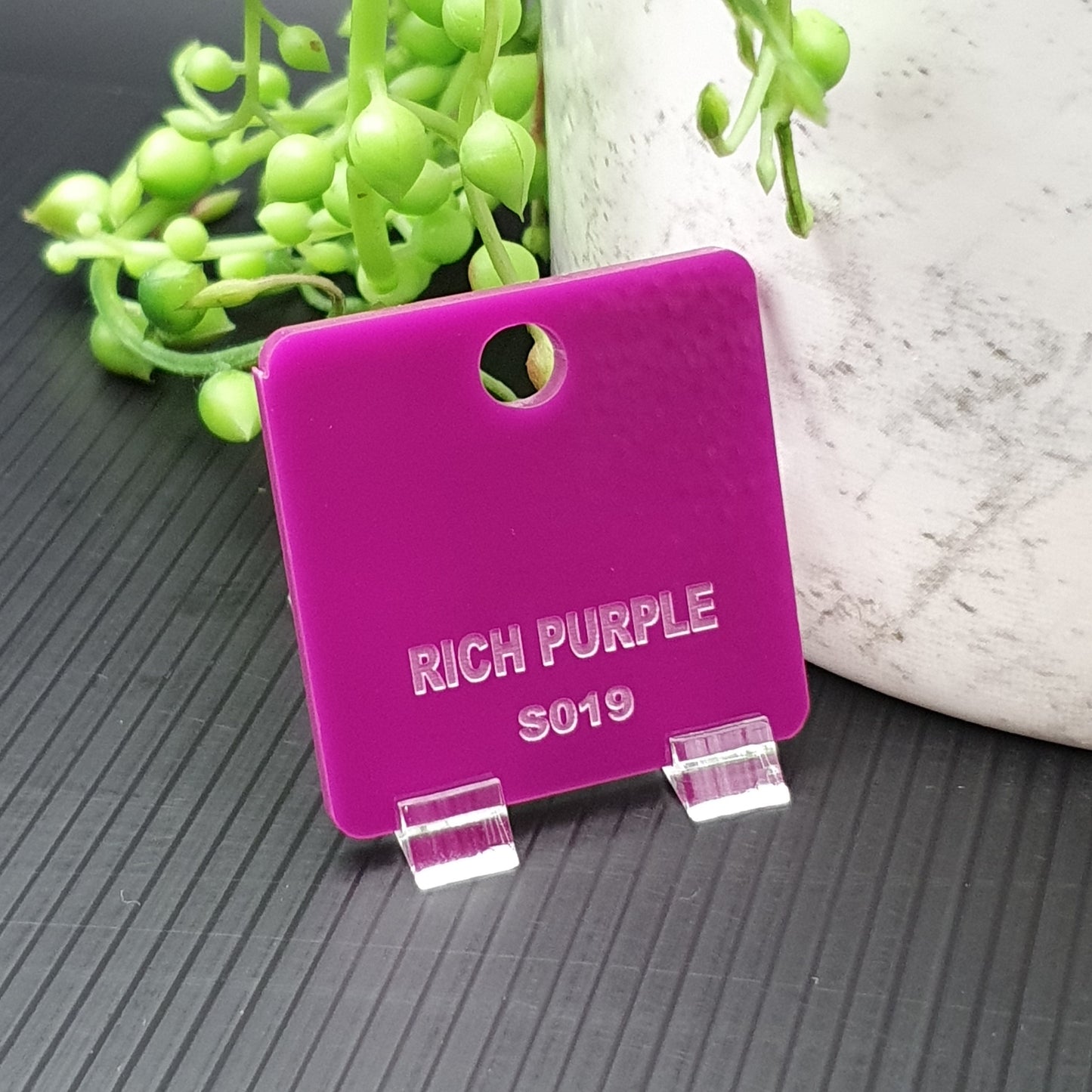 14 MM Acrylic Earring Topper Blanks with 2 mm hole cut to order - sold as pairs