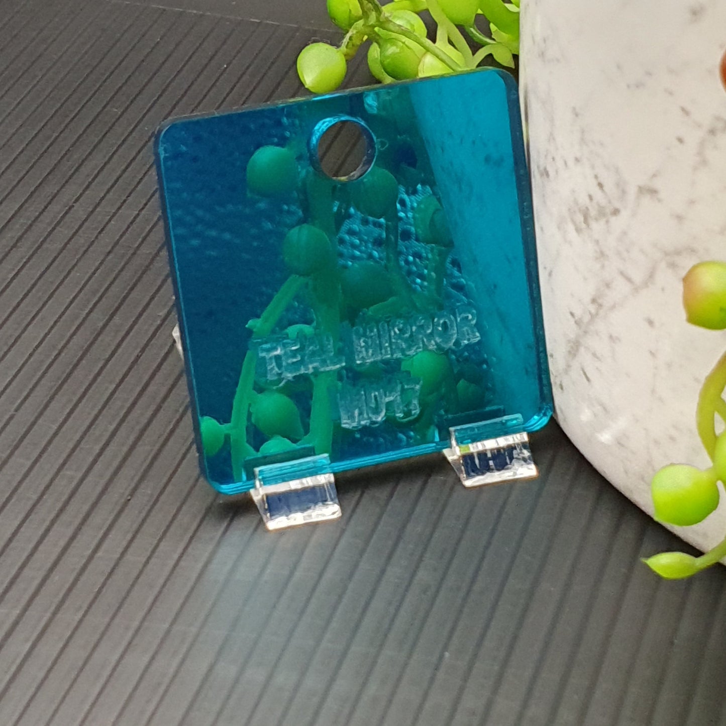 12 MM Acrylic Earring Topper Blanks with 2 mm hole cut to order - sold as pairs