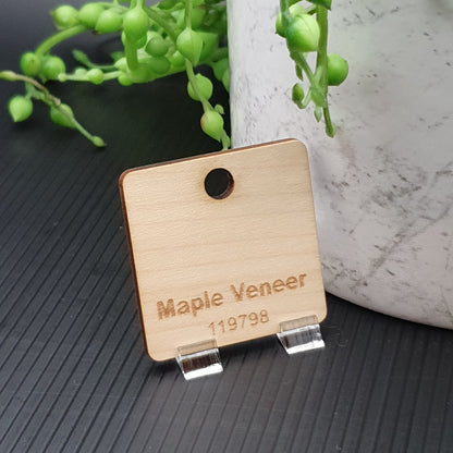 12 MM Acrylic Earring Topper Blanks with 2 mm hole cut to order - sold as pairs