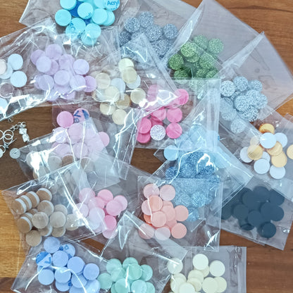14 MM Acrylic Earring Topper Blanks with 2 mm hole cut to order - sold as pairs