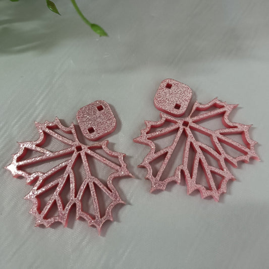 ED001 2pc 34mm Dangle Blank with 14mm Topper Blank - sold as pairs - cut to order
