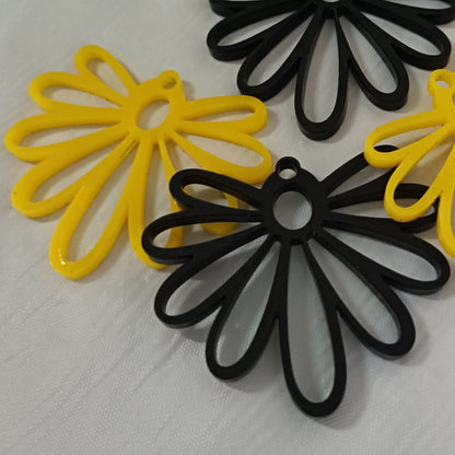 ED009 1pc 38mm Dangle Earring Blank - sold as pairs
