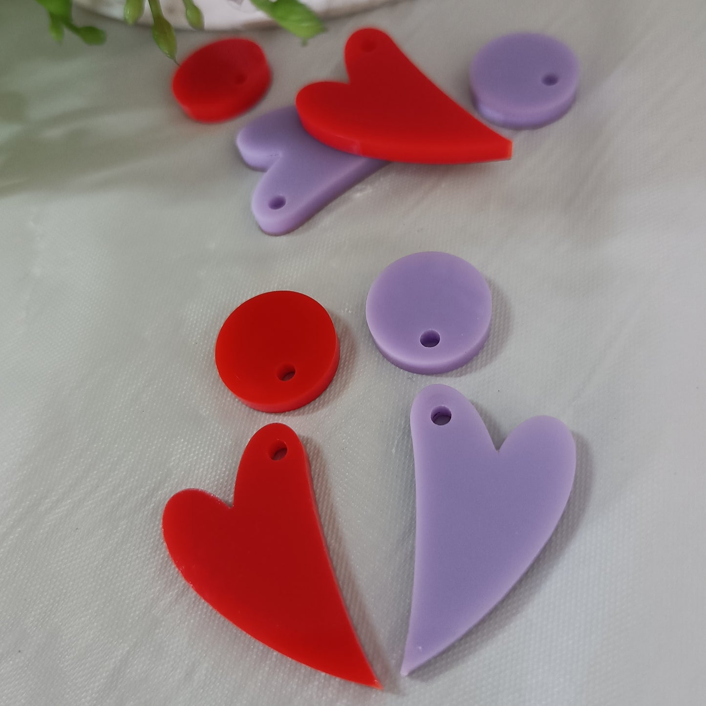 ED002 2pc 40mm Dangle Earring Blank with 14mm Topper Blank - sold as pairs - cut to order